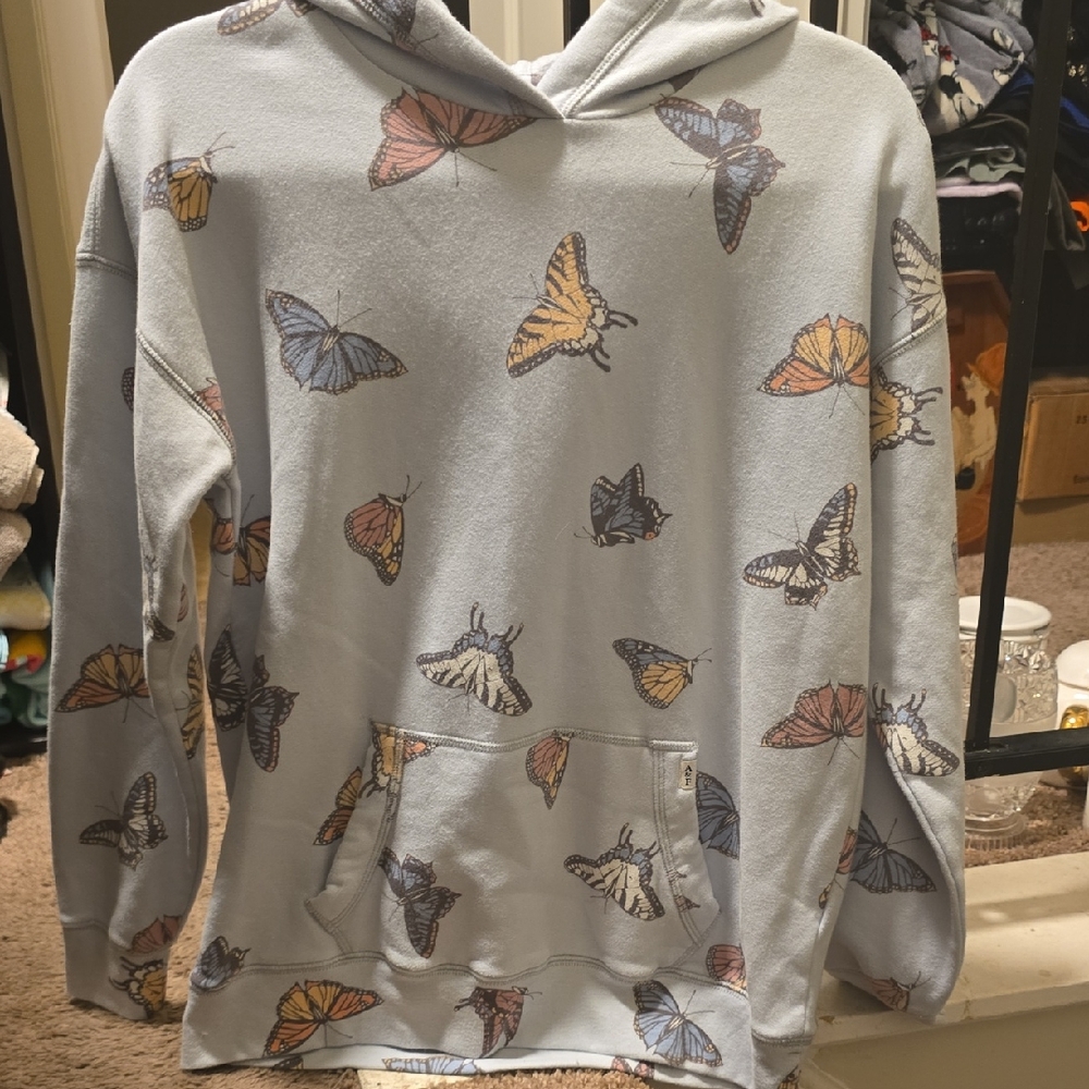 Abercrombie Kids Light Gray Hoodie